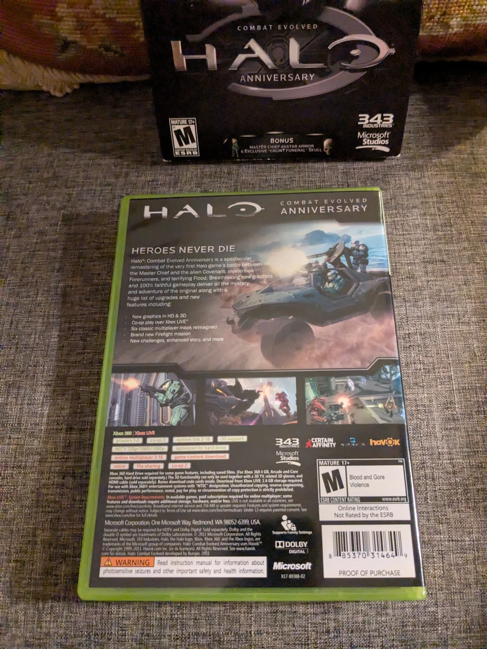 XBOX 360 Halo: Combat Evolved Anniversary In Excellent Condition